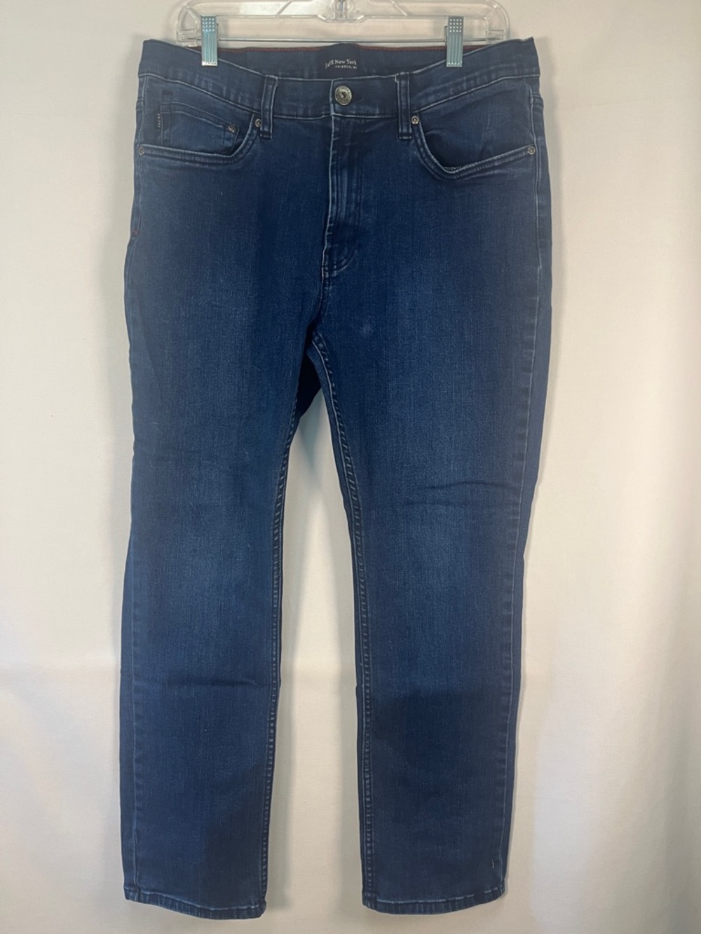 Jachs NY Dark Indigo Slim Straight Stretch Jeans 36x29 EUC